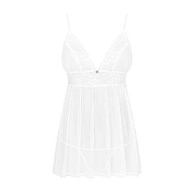 Пеньюар і трусики Obsessive Heavenlly babydoll & thong M/L