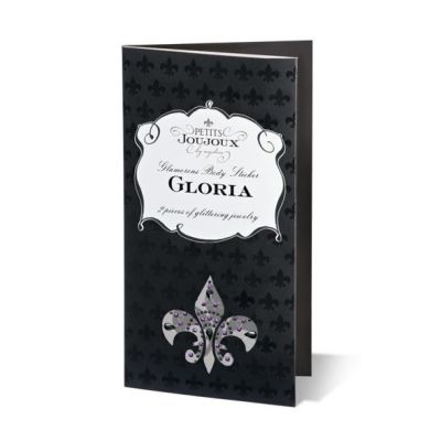 Пестиси з кристалів Petits Joujoux Gloria set of 2 — Black, прикраса на груди Пестиси з кристалів Petits Joujoux Gloria set of 2 — Black, прикраса на груди