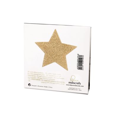 Пестиси/стикіні Bijoux Indiscrets — Flash Star Gold, наліпки на соски Пестиси/стикіні Bijoux Indiscrets — Flash Star Gold, наліпки на соски