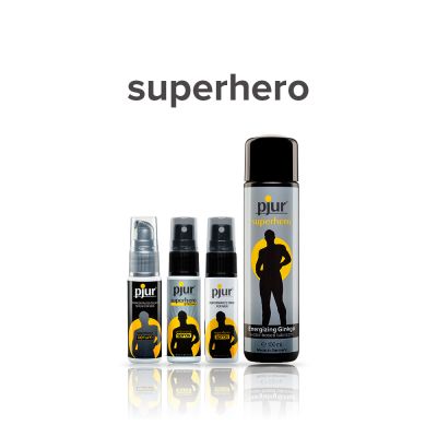 Стимулювальна змазка на водній основі pjur Superhero glide 30 мл, з екстрактом гінкго білоба Стимулювальна змазка на водній основі pjur Superhero glide 30 мл, з екстрактом гінкго білоба