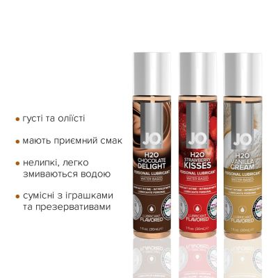 Набір System JO Tri-Me Triple Pack — Neapolitan (3×30 мл), три різні смаки оральних змазок