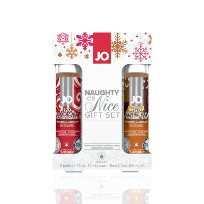 Набір лубрикантів System JO Naughty or Nice Gift Set — Candy Cane & Gingerbread (2×30 мл)