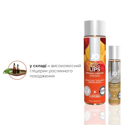 Комплект System JO GWP — Peaches & Cream — Peachy Lips (120 мл) & H2O Vanilla (30 мл)