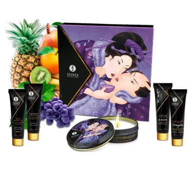Подарунковий набір Shunga GEISHA'S SECRETS — Exotic Fruits: для шикарної ночі вдвох Подарунковий набір Shunga GEISHA'S SECRETS — Exotic Fruits: для шикарної ночі вдвох
