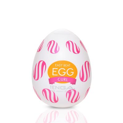 Мастурбатор-яйце Tenga Egg Curl з рельєфом із шишечок Мастурбатор-яйце Tenga Egg Curl з рельєфом із шишечок