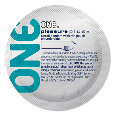 Набір презервативів ONE Pleasure Plus, 100 шт., мегапак-тюб