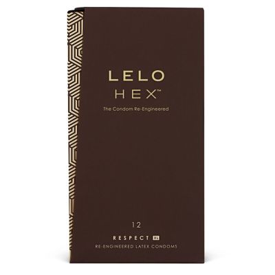 Презервативи LELO HEX Condoms Respect XL 12 Pack, тонкі та суперміцні, збільшений розмір Презервативи LELO HEX Condoms Respect XL 12 Pack, тонкі та суперміцні, збільшений розмір