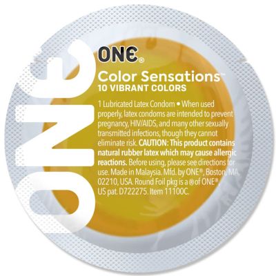 Презерватив ONE Color Sensations Yellow (1 шт.) Презерватив ONE Color Sensations Yellow (1 шт.)