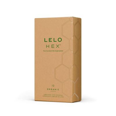 Презервативи LELO HEX Condoms Organic 12 Pack, тонкі та суперміцні