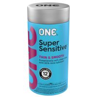 Презервативи ONE Super Sensitive, 12 шт., подарункове паковання-тюб