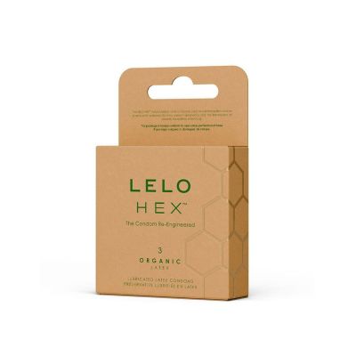 Презервативи LELO HEX Condoms Organic 3 Pack, тонкі та суперміцні Презервативи LELO HEX Condoms Organic 3 Pack, тонкі та суперміцні