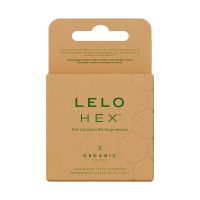 Презервативи LELO HEX Condoms Organic 3 Pack, тонкі та суперміцні Презервативи LELO HEX Condoms Organic 3 Pack, тонкі та суперміцні