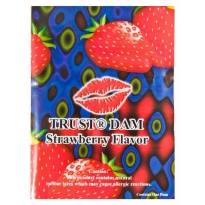 Латексна серветка Latex Dental Dams Strawberry 1 шт Латексна серветка Latex Dental Dams Strawberry 1 шт