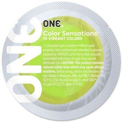 Презерватив ONE Color Sensations Green (1 шт.) Презерватив ONE Color Sensations Green (1 шт.)