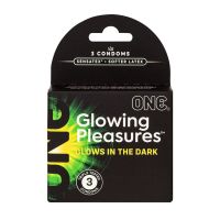 Презервативи ONE Glowing Pleasures, 3 шт., картонна коробка