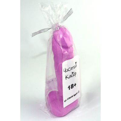 Крафтове мило-член із присоскою Чистий Кайф Violet size L натуральне Крафтове мило-член із присоскою Чистий Кайф Violet size L натуральне