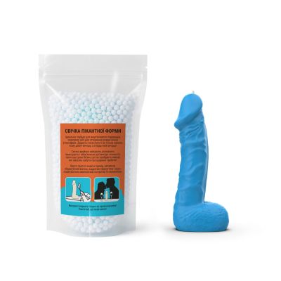 Свічка у вигляді члена Чистий Кайф MEDIUM Blue