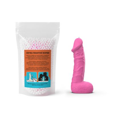 Свічка у вигляді члена Чистий Кайф LARGE Pink Свічка у вигляді члена Чистий Кайф LARGE Pink