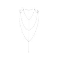 Ланцюжок для спини Bijoux Indiscrets Magnifique Back and Cleavage Chain — Silver, прикраса для тіла