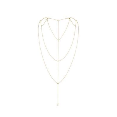 Ланцюжок для спини Bijoux Indiscrets Magnifique Back and Cleavage Chain — Gold, прикраса для тіла Ланцюжок для спини Bijoux Indiscrets Magnifique Back and Cleavage Chain — Gold, прикраса для тіла