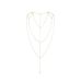 Ланцюжок для спини Bijoux Indiscrets Magnifique Back and Cleavage Chain — Gold, прикраса для тіла