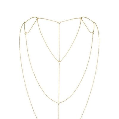Ланцюжок для спини Bijoux Indiscrets Magnifique Back and Cleavage Chain — Gold, прикраса для тіла