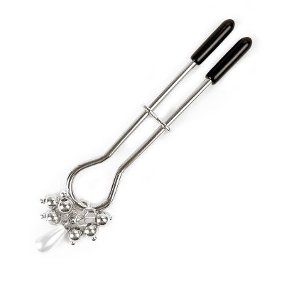 Затискач для клітора Art of Sex — Pearl Drop, срібний