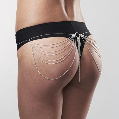 Ланцюжок-трусики або ліф Bijoux Indiscrets Magnifique Waist Chain — Silver, прикраса на тіло Ланцюжок-трусики або ліф Bijoux Indiscrets Magnifique Waist Chain — Silver, прикраса на тіло