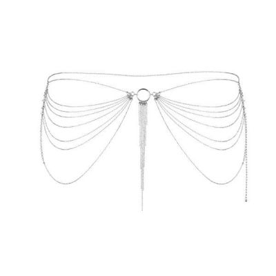 Ланцюжок-трусики або ліф Bijoux Indiscrets Magnifique Waist Chain — Silver, прикраса на тіло