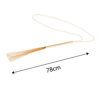 Ланцюжок-батіг на шию Bijoux Indiscrets MAGNIFIQUE Necklace Whip — Gold, прикраса для тіла