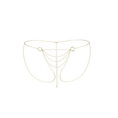 Ланцюжок-трусики Bijoux Indiscrets Magnifique Bikini Chain — Gold, прикраса для тіла