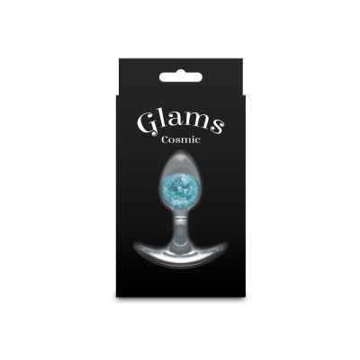 Анальна пробка NS Novelties Cosmic Glams - Small - Blue