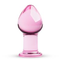 Рожева анальна пробка зі скла Gildo Pink Glass Buttplug Рожева анальна пробка зі скла Gildo Pink Glass Buttplug