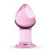 Рожева анальна пробка зі скла Gildo Pink Glass Buttplug