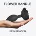 Силіконова анальна пробка Love To Love OPEN ROSES L SIZE — BLACK ONYX