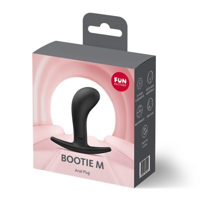 Анальна пробка Fun Factory BOOTIE M Black, діаметр 3,3 см, тонкий обмежувач Анальна пробка Fun Factory BOOTIE M Black, діаметр 3,3 см, тонкий обмежувач