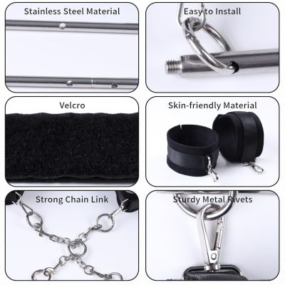 БДСМ-набір LOCKINK YEAHWOW Door Swing & Leg Spreader Bondage set БДСМ-набір LOCKINK YEAHWOW Door Swing & Leg Spreader Bondage set