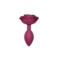 Силіконова анальна пробка Love To Love OPEN ROSES M SIZE — PLUM STAR