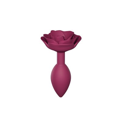 Силіконова анальна пробка Love To Love OPEN ROSES M SIZE — PLUM STAR