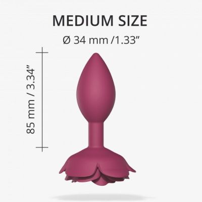 Силіконова анальна пробка Love To Love OPEN ROSES M SIZE — PLUM STAR Силіконова анальна пробка Love To Love OPEN ROSES M SIZE — PLUM STAR