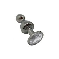 Анальна пробка Wooomy Lollypop Double Ball Metal Plug S Анальна пробка Wooomy Lollypop Double Ball Metal Plug S
