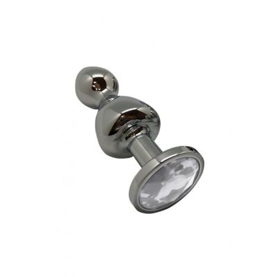 Анальна пробка Wooomy Lollypop Double Ball Metal Plug S Анальна пробка Wooomy Lollypop Double Ball Metal Plug S