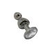 Анальна пробка Wooomy Lollypop Double Ball Metal Plug S