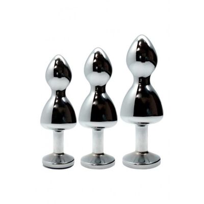 Анальна пробка Wooomy Lollypop Double Ball Metal Plug S Анальна пробка Wooomy Lollypop Double Ball Metal Plug S