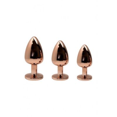 Анальна пробка Wooomy Tralalo Rose Gold Metal Plug MAGENTA M Анальна пробка Wooomy Tralalo Rose Gold Metal Plug MAGENTA M