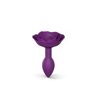Силіконова анальна пробка Love To Love OPEN ROSES S SIZE — PURPLE RAIN