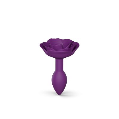 Силіконова анальна пробка Love To Love OPEN ROSES S SIZE — PURPLE RAIN
