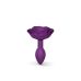 Силіконова анальна пробка Love To Love OPEN ROSES S SIZE — PURPLE RAIN