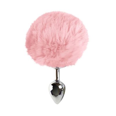 Металева анальна пробка М Art of Sex — Bunny Tails Butt plug, ніжно-рожева Металева анальна пробка М Art of Sex — Bunny Tails Butt plug, ніжно-рожева