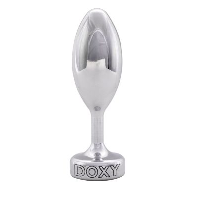 Металева анальна пробка DOXY Butt Plug SMOOTH, гладенька, діаметр 3,3 см 